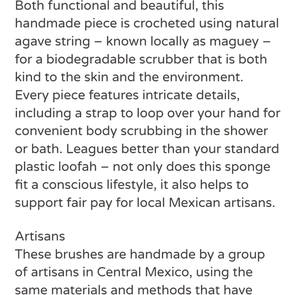 🌿 Handmade Mexican Maguey Woven Loofah - Picture 4 of 6